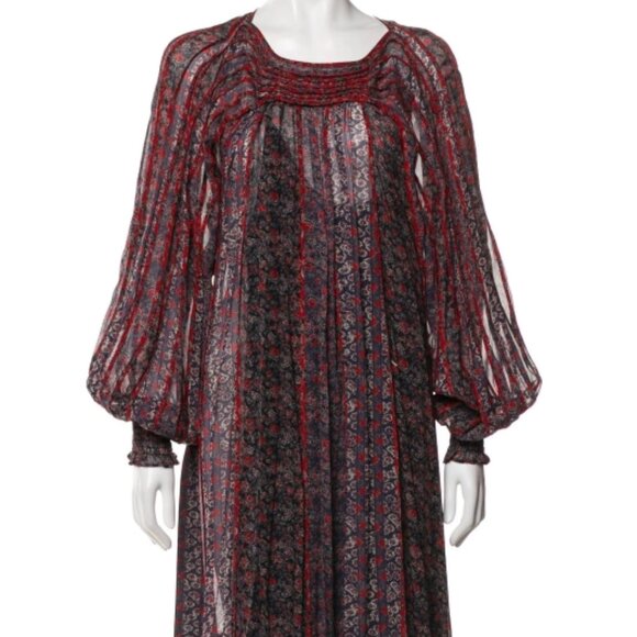 NWOT ULLA JOHNSON Xenia Dress in Twilight M $895 - Picture 6 of 8